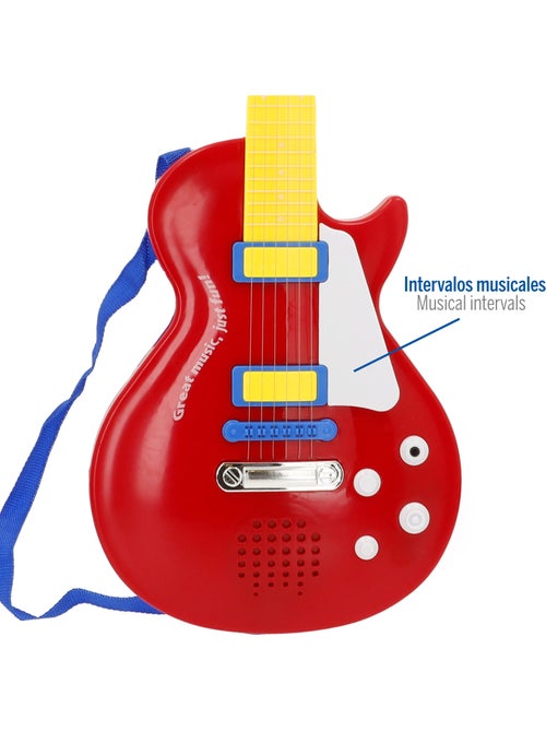 Guitarra rock eléctrica de brinquedo 56 cm bontempi - Kiabi