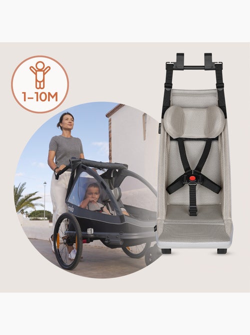 Hammock 2 em 1 para reboque de bicicleta LIONELO Cama – Dos 1 aos 10 meses – Tecido respirável - Kiabi Hammock 2 em 1 para reboque de bicicleta LIONELO Cama – Dos 1 aos 10 meses – Tecido respirável - Kiabi