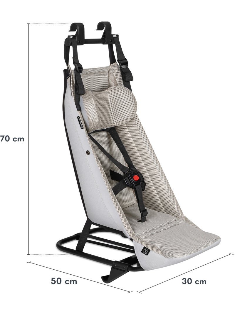 Hammock 2 em 1 para reboque de bicicleta LIONELO Cama – Dos 1 aos 10 meses – Tecido respirável Cinza - Kiabi