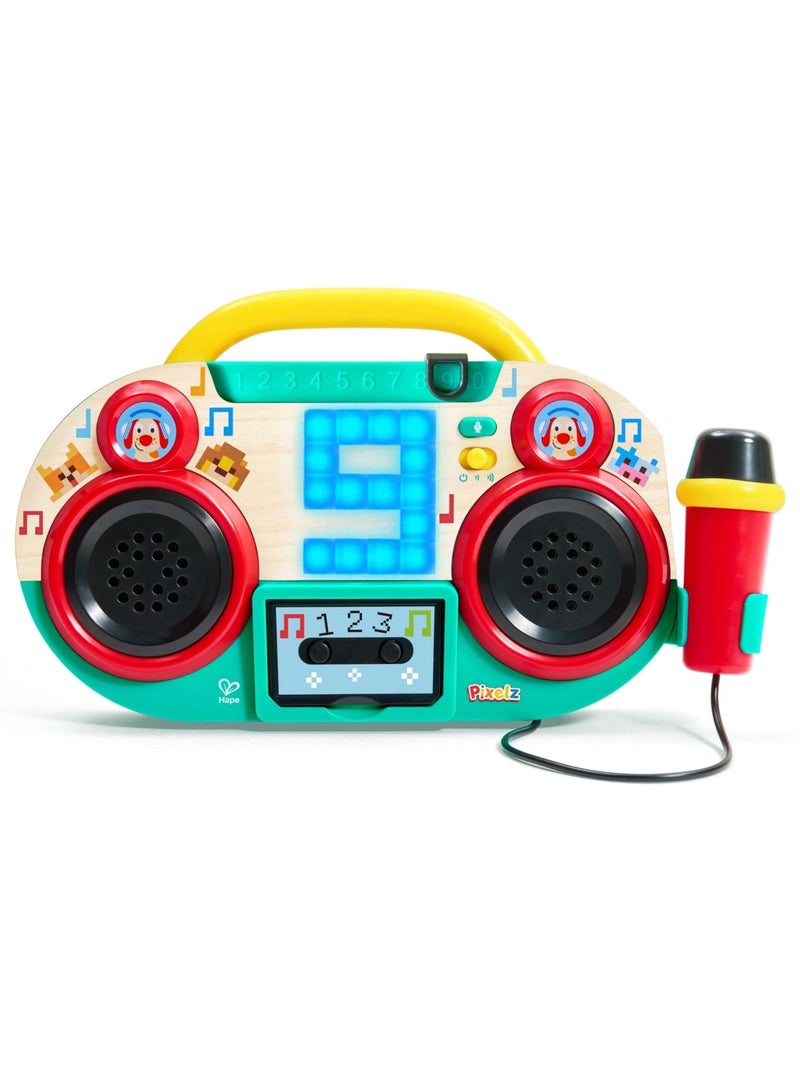 Hape - boombox karaoke pixel com microfone - 29 x 16,8 x 5,5 cm - a partir dos 2 anos Multicolorido - Kiabi