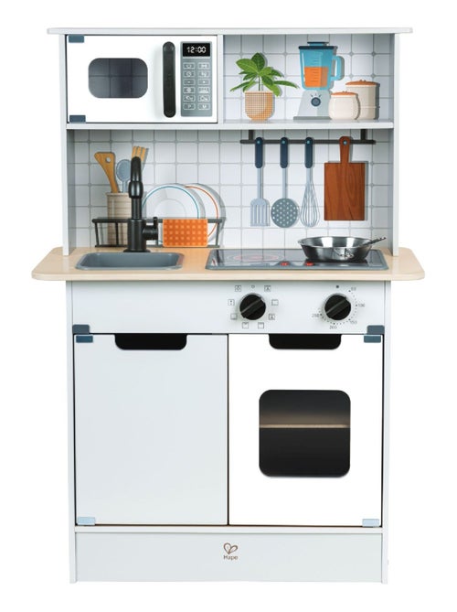 Hape - cozinha infantil interativa em madeira - 60 x 91,8 x 30 cm - a partir de 3 anos - Kiabi Hape - cozinha infantil interativa em madeira - 60 x 91,8 x 30 cm - a partir de 3 anos - Kiabi