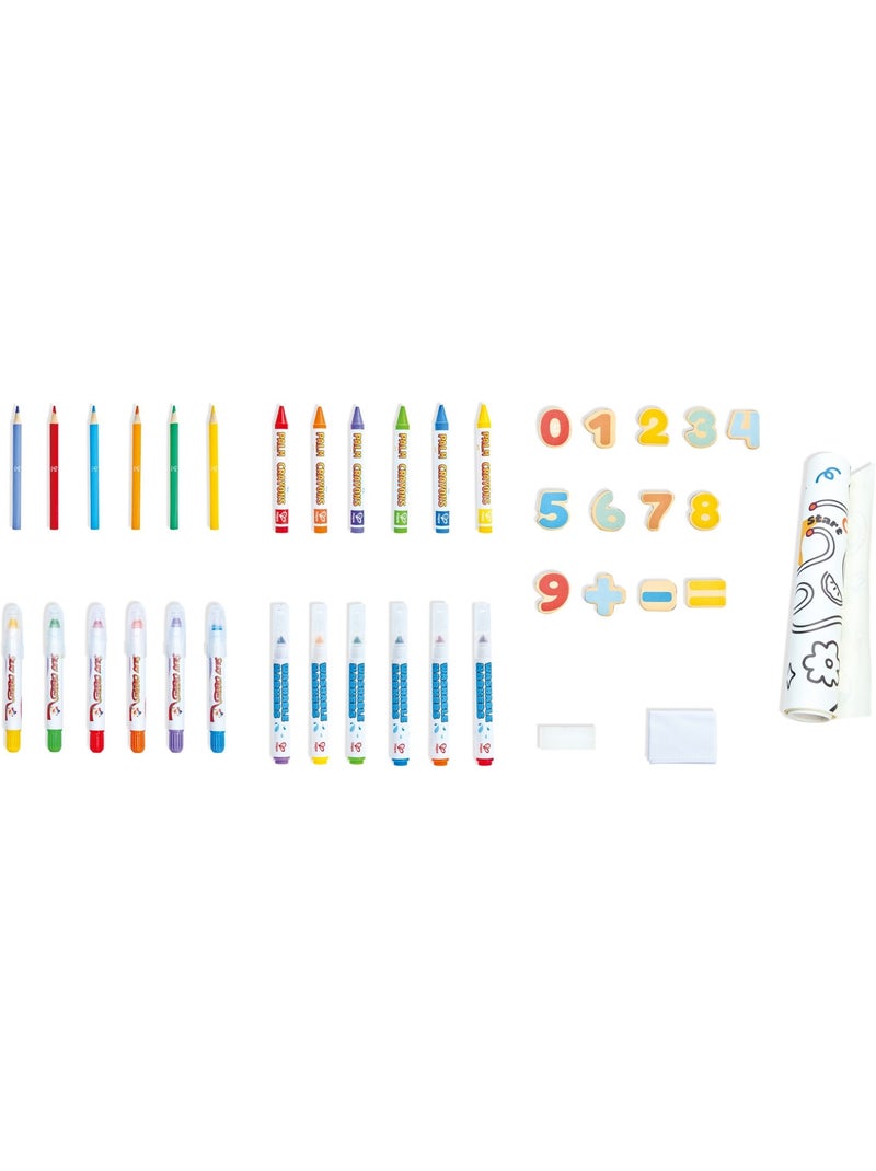 Hape - kit de desenho portátil com quadro magnético - 32,5 x 6,3 x 32,5 cm - a partir dos 3 anos N/D - Kiabi