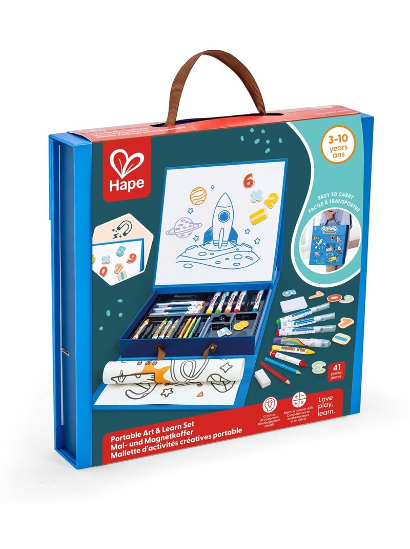 Hape - kit de desenho portátil com quadro magnético - 32,5 x 6,3 x 32,5 cm - a partir dos 3 anos N/D - Kiabi