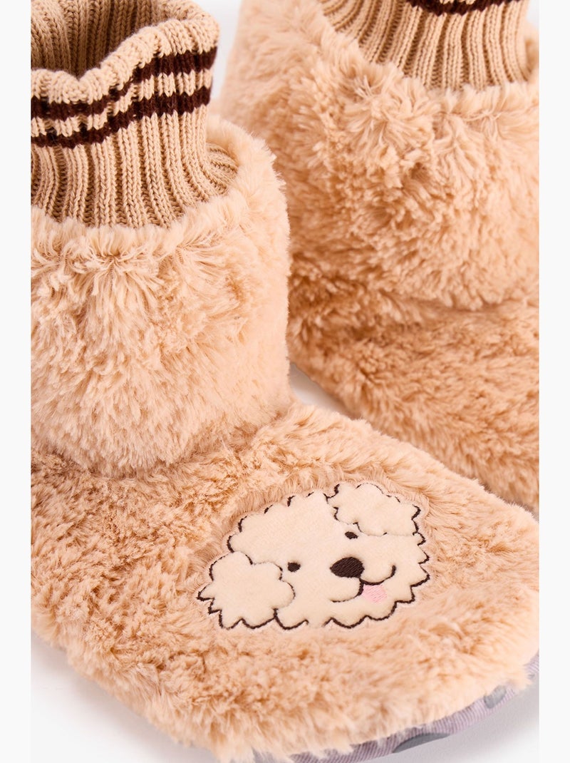 Happiness meias-pantufa com padrão de cão penti Bege-argila - Kiabi