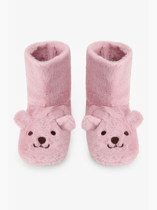 Happy bear pantufa de casa com bordado de animal penti - Kiabi Happy bear pantufa de casa com bordado de animal penti - Kiabi