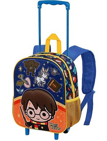 Harry Potter Crest Mochila 3D com Rodas Pequena, Laranja