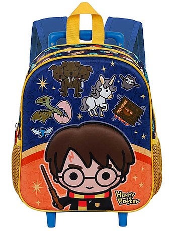 Harry Potter Crest Mochila 3D com Rodas Pequena, Laranja