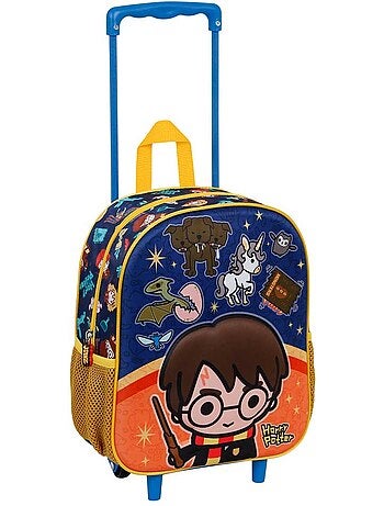 Harry Potter Crest Mochila 3D com Rodas Pequena, Laranja