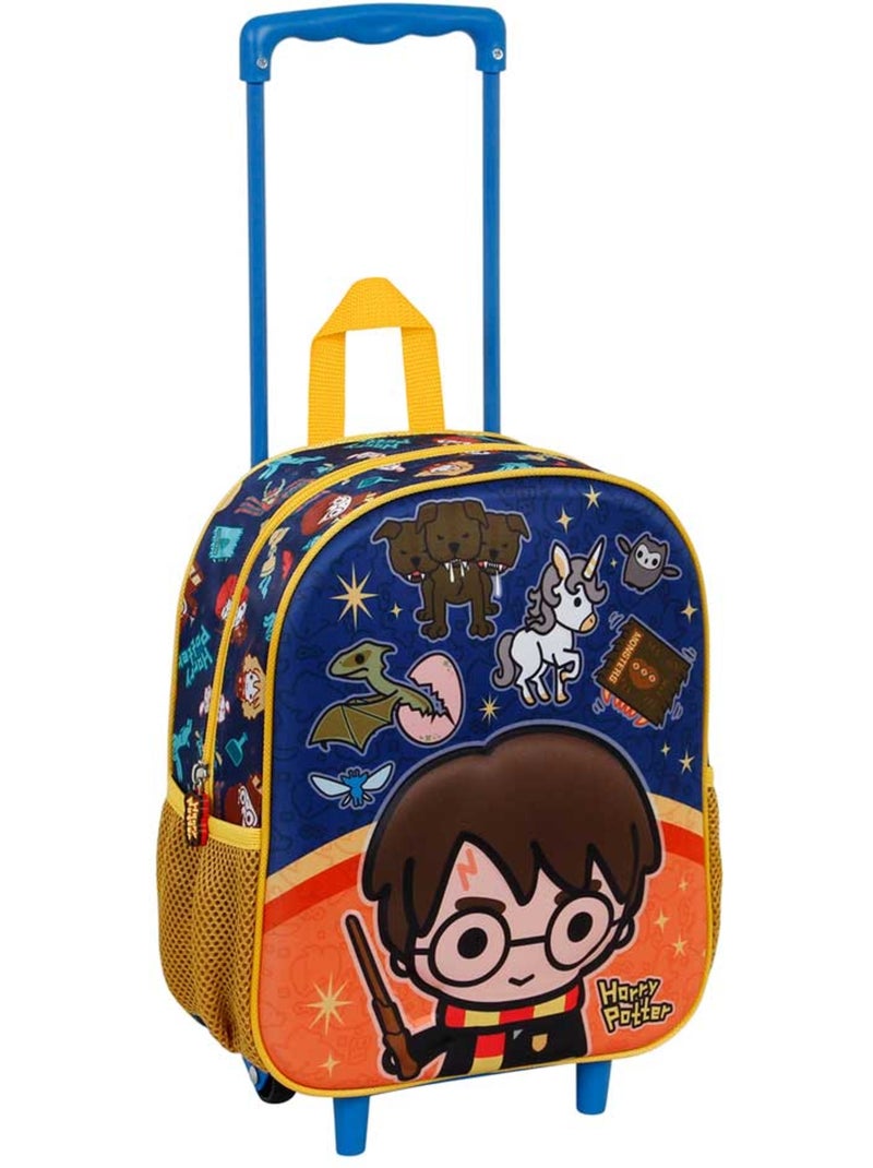 Harry Potter Crest Mochila 3D com Rodas Pequena, Laranja Laranja - Kiabi