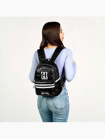 Harry Potter H Mochila Fashion Padding, Preta