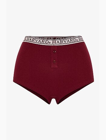 Harvard cueca boyshort de cintura alta penti