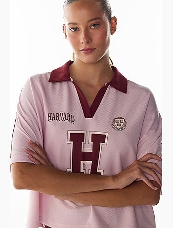 Harvard jersey t-shirt de manga curta penti