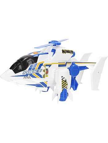 Helicóptero da polícia teamsterz com luzes e som