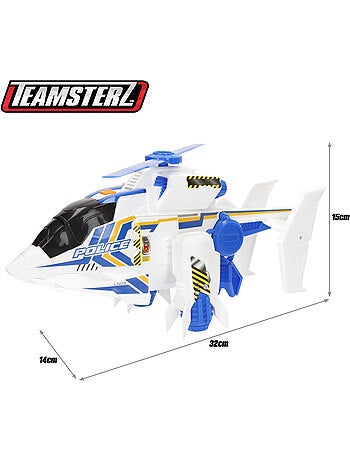 Helicóptero da polícia teamsterz com luzes e som