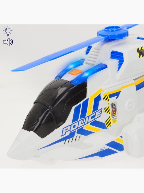 Helicóptero da polícia teamsterz com luzes e som - Kiabi