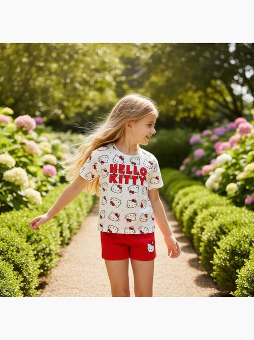 Hello Kitty - Conjunto de camiseta e shorts para meninas - Kiabi Hello Kitty - Conjunto de camiseta e shorts para meninas - Kiabi