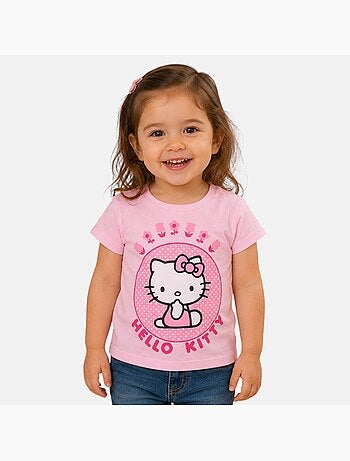 Hello Kitty - T-shirt criança com padrão