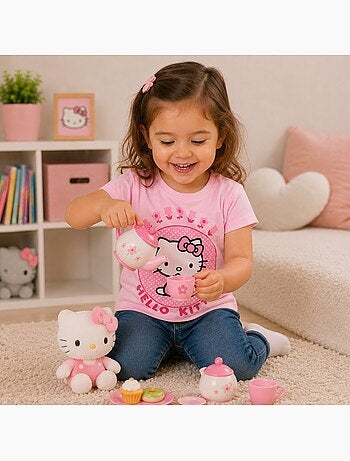 Hello Kitty - T-shirt criança com padrão