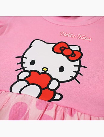 Hello Kitty - Vestido menina criança com padrão