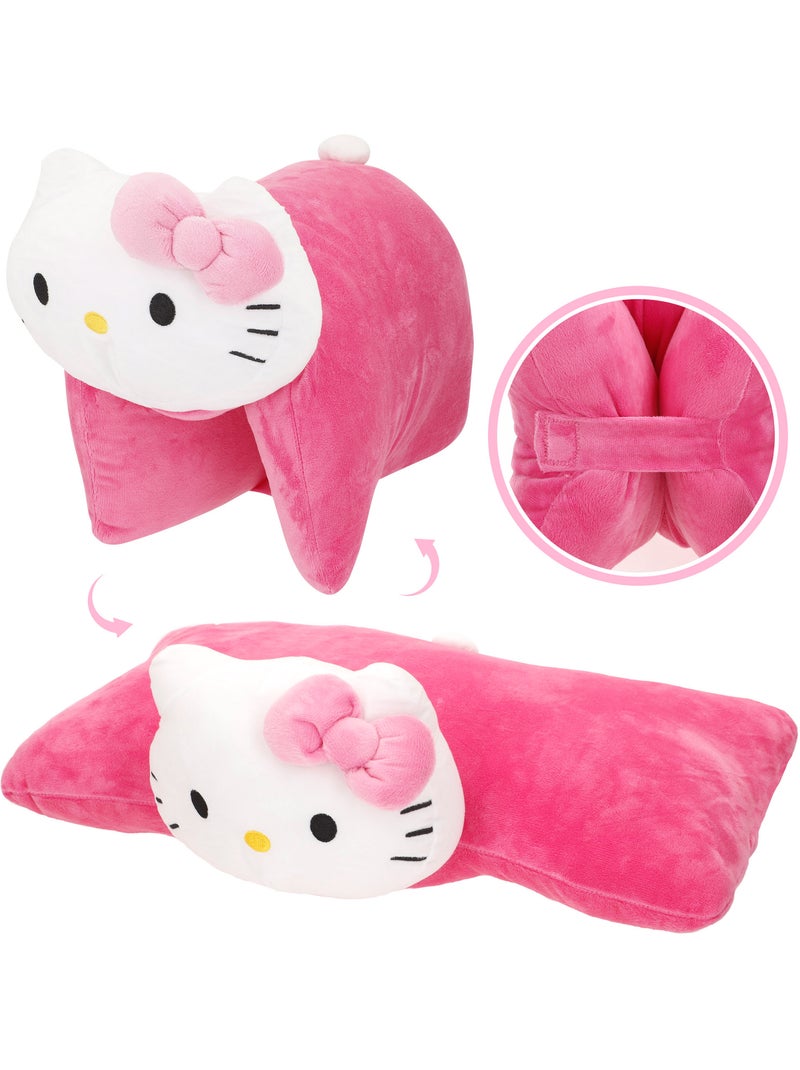 Hello kitty almofada de pelúcia macia e aveludada 2 em 1 Rosa - Kiabi