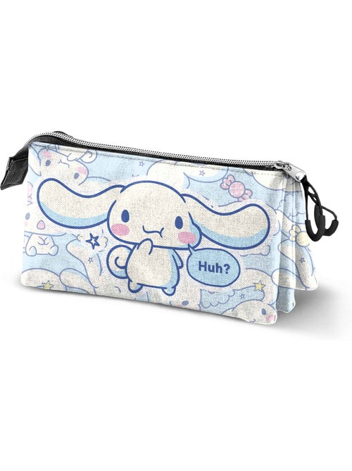 Hello Kitty Cinnamoroll Candy Estojo Triplo, Azul - Kiabi Hello Kitty Cinnamoroll Candy Estojo Triplo, Azul - Kiabi