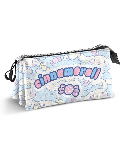 Hello Kitty Cinnamoroll Candy Estojo Triplo, Azul - Kiabi Hello Kitty Cinnamoroll Candy Estojo Triplo, Azul - Kiabi
