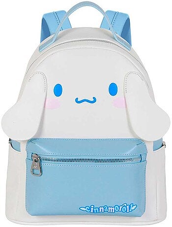 Hello Kitty Cinnamoroll Face Mochila Heady, Branca
