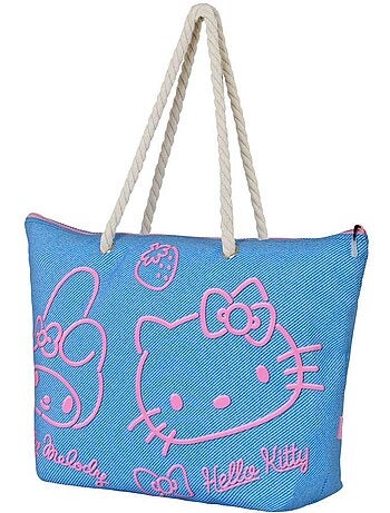 Hello Kitty Denim Bolsa de Praia Soleil, Azul