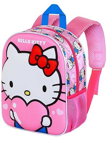 Hello Kitty Heart Mochila Basic, Rosa