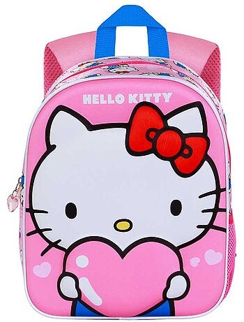 Hello Kitty Heart Mochila Basic, Rosa