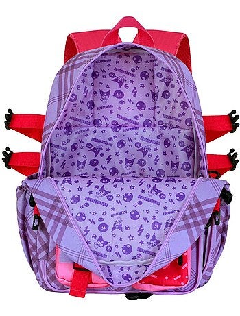 Hello Kitty Kuromi Cherry Mochila Haru, Malva