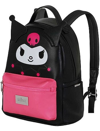 Hello Kitty Kuromi Face Mochila Heady, Lilás