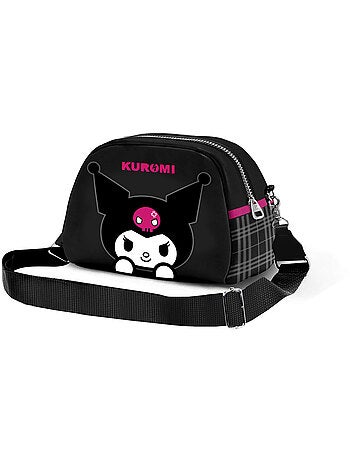 Hello Kitty Kuromi Skull Mala Tiracolo Bowling Lite, Preta