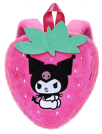 Hello Kitty Kuromi Strawberry Mochila Soft, Rosa
