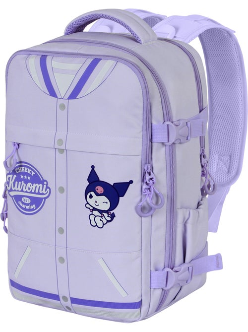 Hello Kitty Kuromi Varsity Mochila Mercury 2.0 Viagem Cabine Avião 40x20x25cm, Malva - Kiabi Hello Kitty Kuromi Varsity Mochila Mercury 2.0 Viagem Cabine Avião 40x20x25cm, Malva - Kiabi