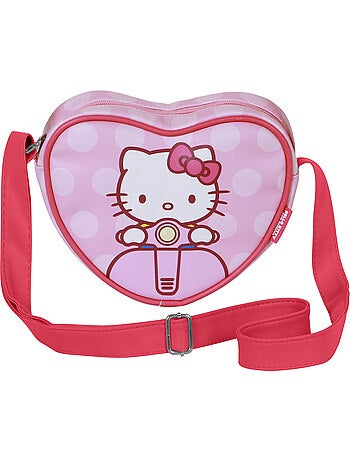Hello Kitty Moto Mala a Tiracolo Coração Casual, Rosa