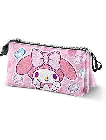 Hello Kitty My Melody Sweets Estojo Triplo, Rosa
