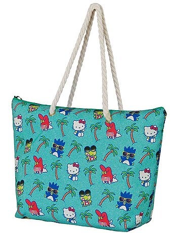 Hello Kitty Palms Bolsa de Praia Soleil, Turquesa