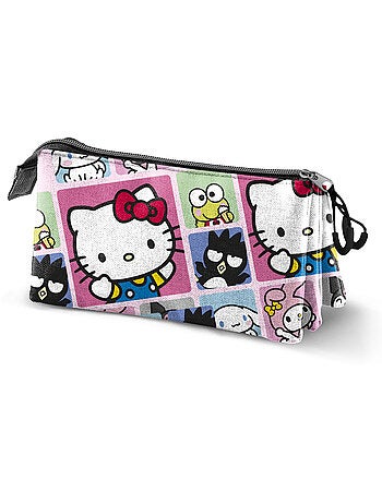 Hello kitty panels estojo triplo, multicolorido