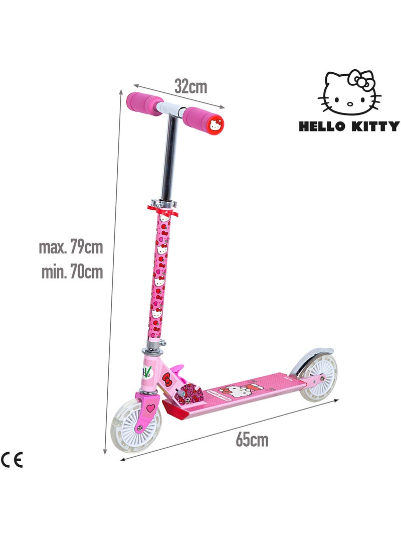 Hello kitty patinete dobrável com 2 rodas e luzes N/D - Kiabi
