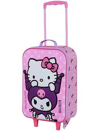 Hello Kitty Playful Mala Trolley Soft 3D, Rosa