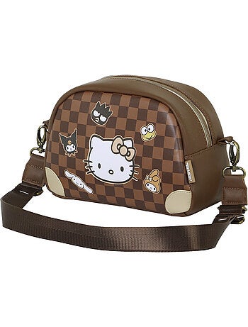 Hello Kitty Squares Mala Tiracolo Bowling Lite, Marrom
