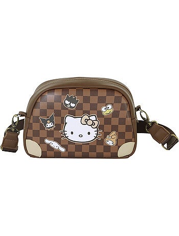Hello Kitty Squares Mala Tiracolo Bowling Lite, Marrom