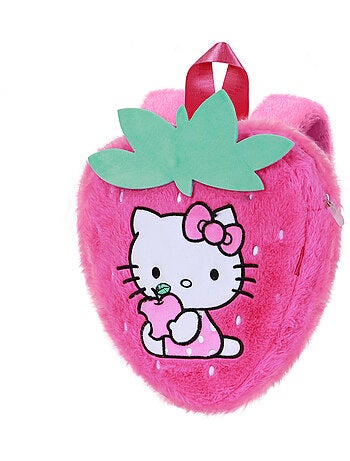 Hello Kitty Strawberry Mochila Soft, Rosa