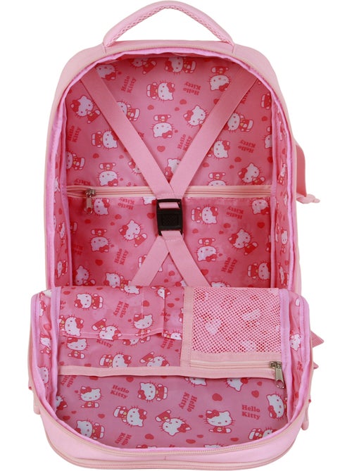 Hello Kitty Varsity Mochila Mercury 2.0 Viagem Cabine Avião 40x20x25cm, Rosa - Kiabi Hello Kitty Varsity Mochila Mercury 2.0 Viagem Cabine Avião 40x20x25cm, Rosa - Kiabi