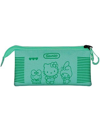 Hello Kitty Videogame Estojo Triplo, Turquesa