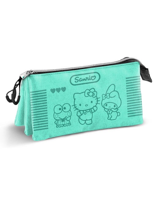 Hello Kitty Videogame Estojo Triplo, Turquesa - Kiabi Hello Kitty Videogame Estojo Triplo, Turquesa - Kiabi