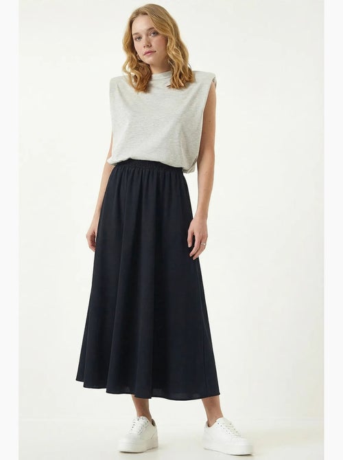 High waist maxi skater skirt with pockets istanbul - Kiabi