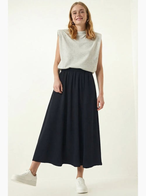 High waist maxi skater skirt with pockets istanbul - Kiabi