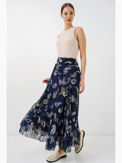 High waist maxi skirt with paisley print bdart - Kiabi High waist maxi skirt with paisley print bdart - Kiabi